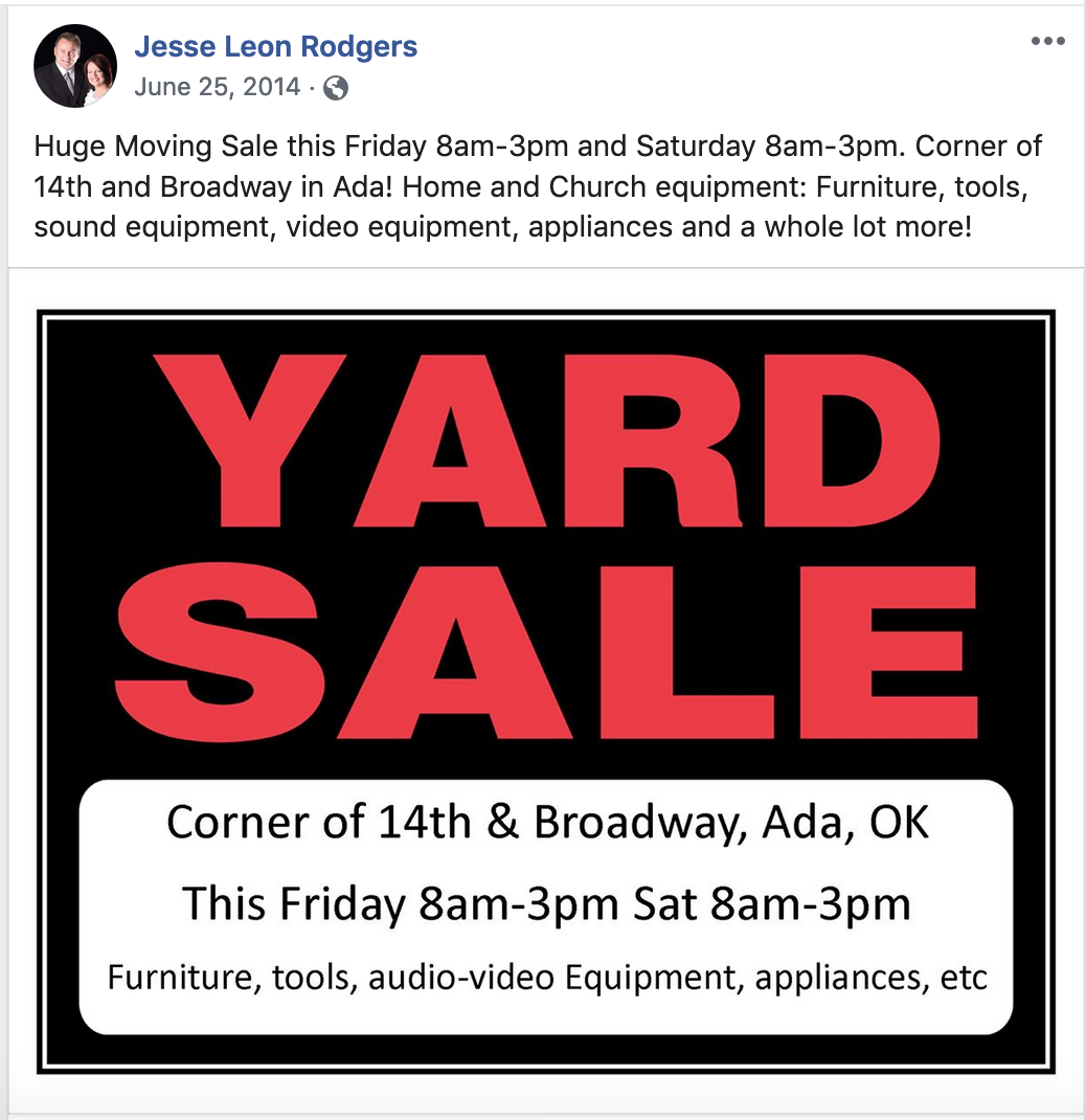 Yard sale